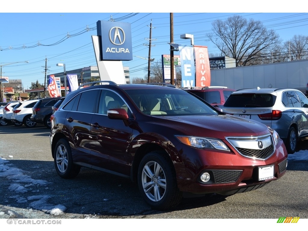 2014 RDX Technology AWD - Basque Red Pearl II / Parchment photo #1
