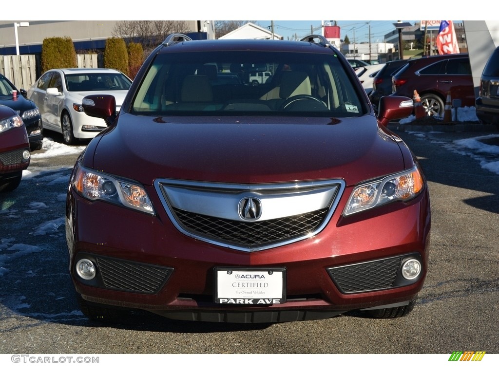 2014 RDX Technology AWD - Basque Red Pearl II / Parchment photo #8