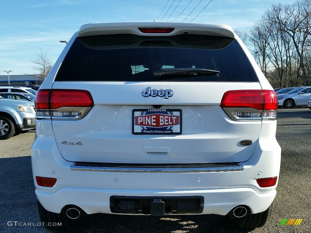 2017 Grand Cherokee Overland 4x4 - Bright White / Black photo #5