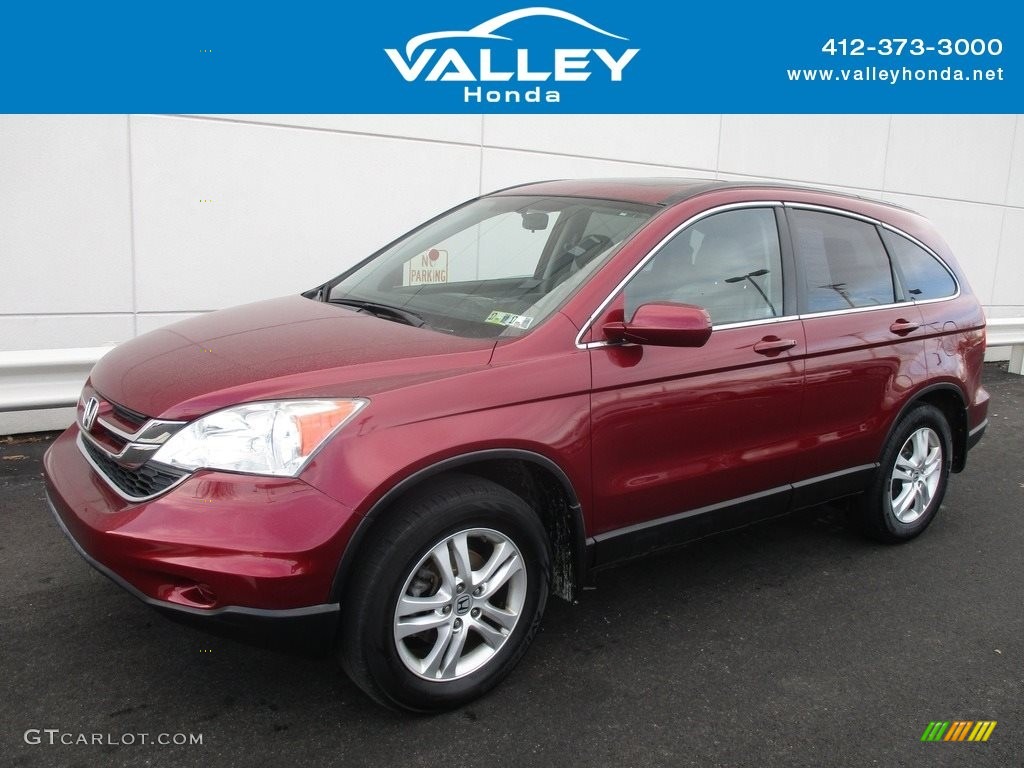 2011 CR-V EX-L 4WD - Tango Red Pearl / Gray photo #1