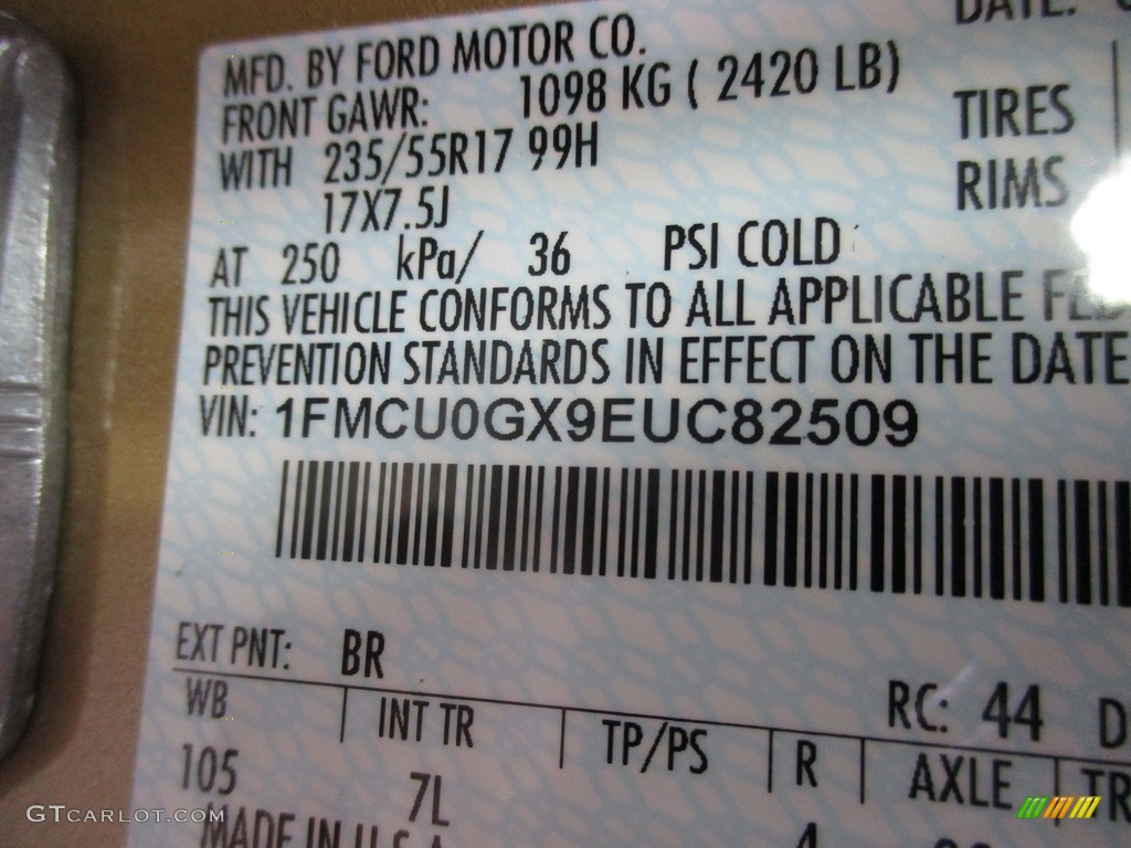 2014 Escape SE 1.6L EcoBoost - Ginger Ale / Medium Light Stone photo #19
