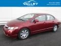 Tango Red Pearl 2009 Honda Civic LX Sedan