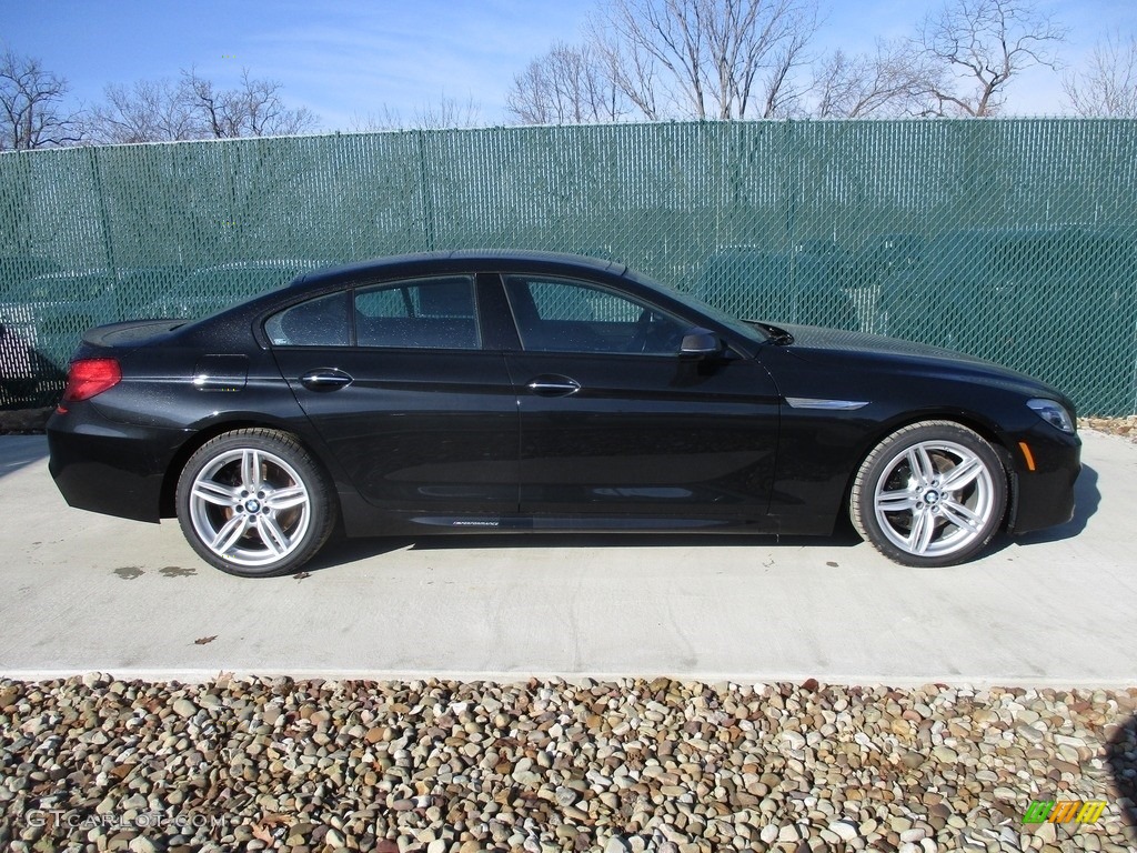 2017 6 Series 640i xDrive Gran Coupe - Black Sapphire Metallic / Black photo #2