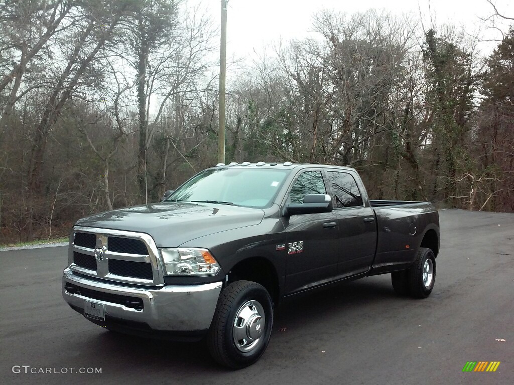 Granite Crystal Metallic 2017 Ram 3500 Tradesman Crew Cab 4x4 Dual Rear Wheel Exterior Photo #117664017