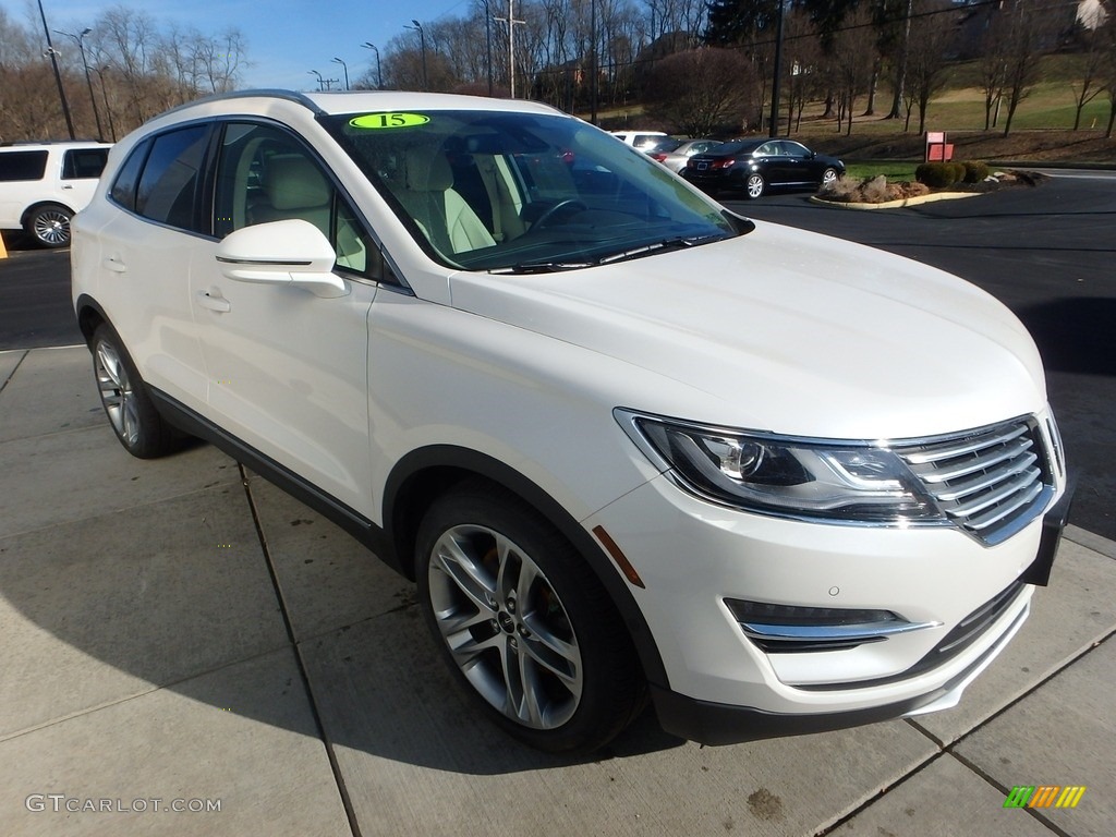 2015 MKC AWD - White Platinum Metallic Tri-coat / White Sands photo #8