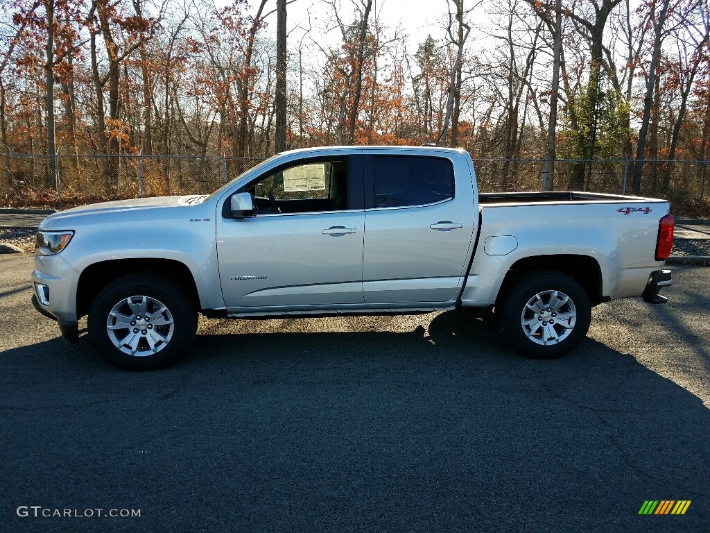 Silver Ice Metallic 2017 Chevrolet Colorado LT Crew Cab 4x4 Exterior Photo #117666438