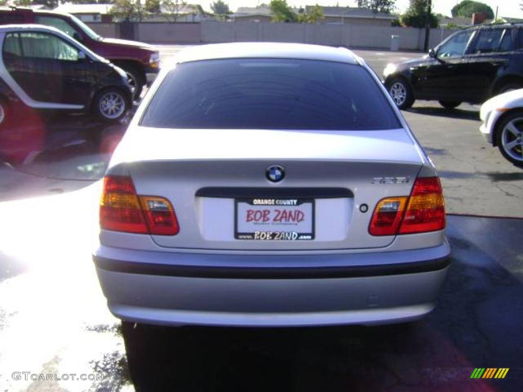 2003 3 Series 325i Sedan - Titanium Silver Metallic / Black photo #7