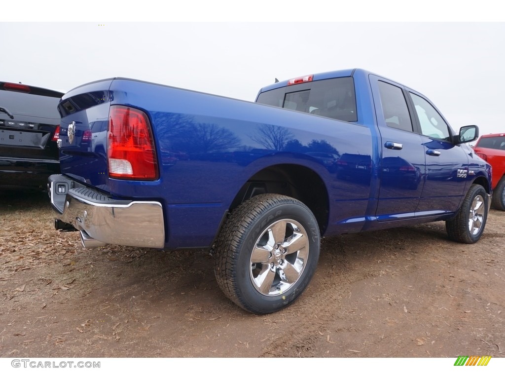 2017 1500 Big Horn Quad Cab - Blue Streak Pearl / Black/Diesel Gray photo #2