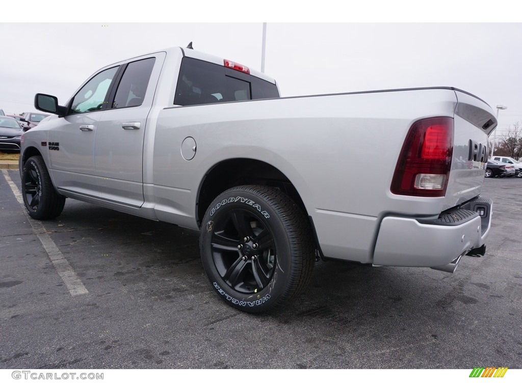 2017 1500 Sport Quad Cab - Bright Silver Metallic / Black photo #2