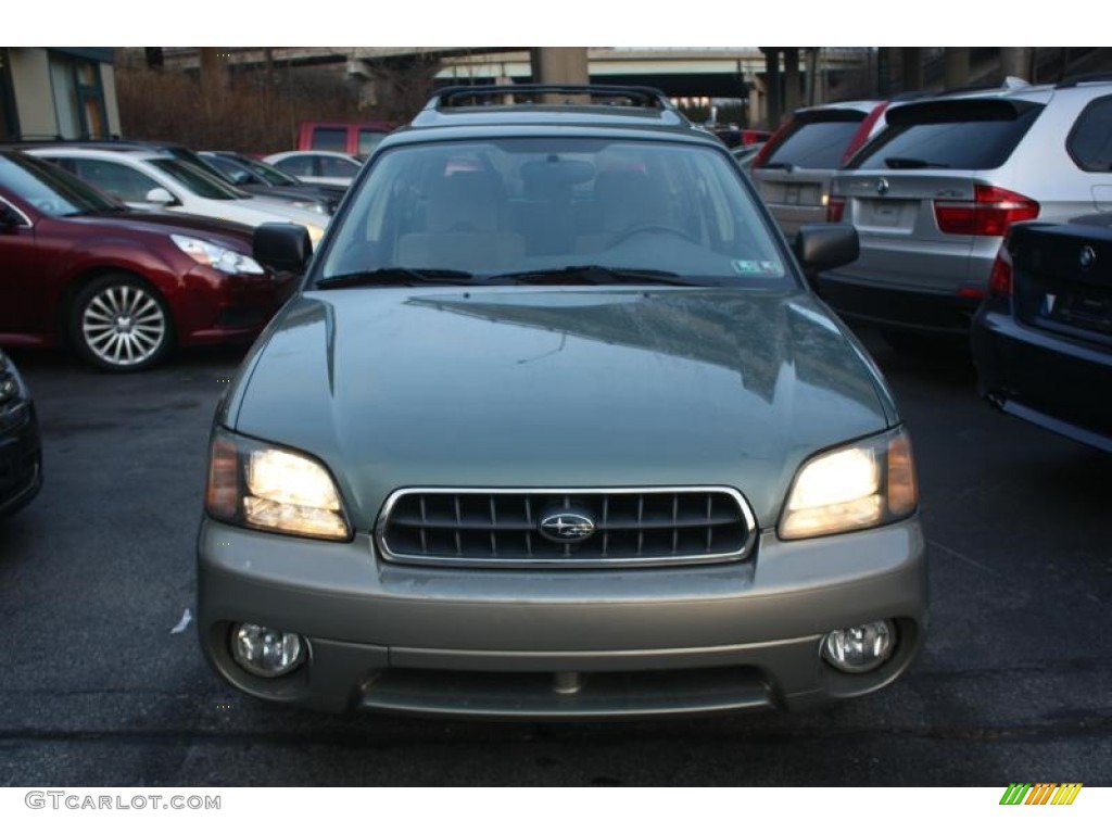 2004 Outback Wagon - Seamist Green Pearl / Beige photo #2