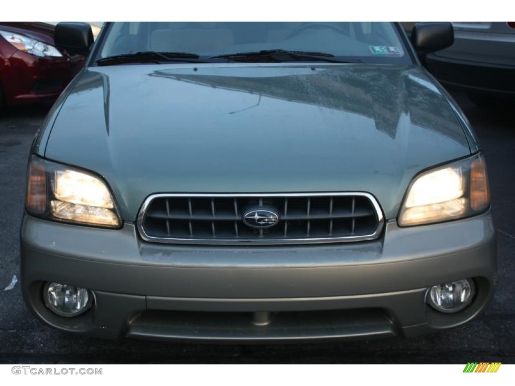 2004 Outback Wagon - Seamist Green Pearl / Beige photo #3