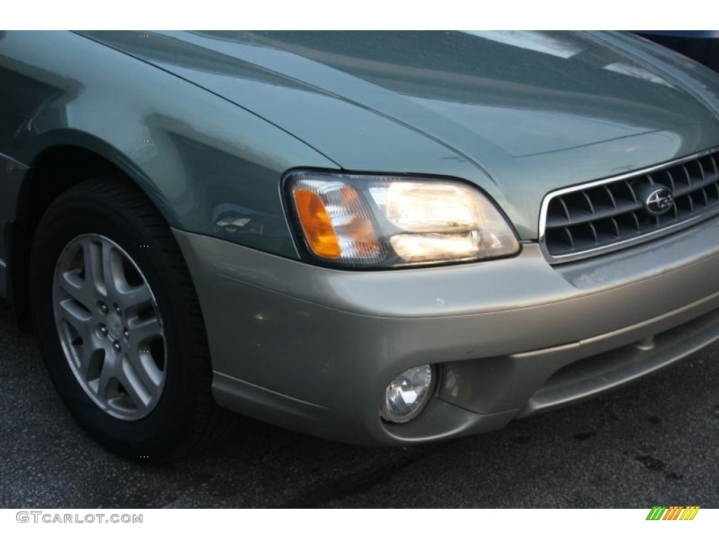 2004 Outback Wagon - Seamist Green Pearl / Beige photo #5
