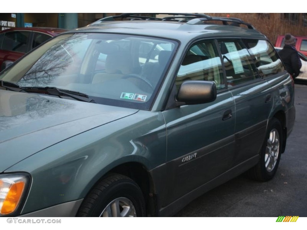 2004 Outback Wagon - Seamist Green Pearl / Beige photo #9