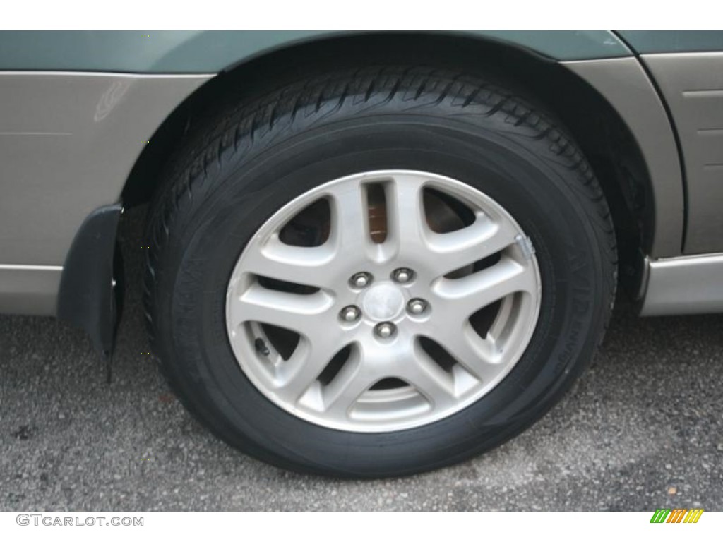 2004 Outback Wagon - Seamist Green Pearl / Beige photo #15