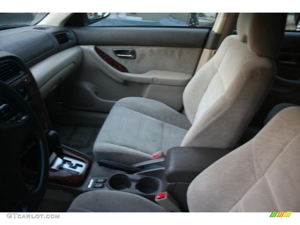 2004 Outback Wagon - Seamist Green Pearl / Beige photo #21
