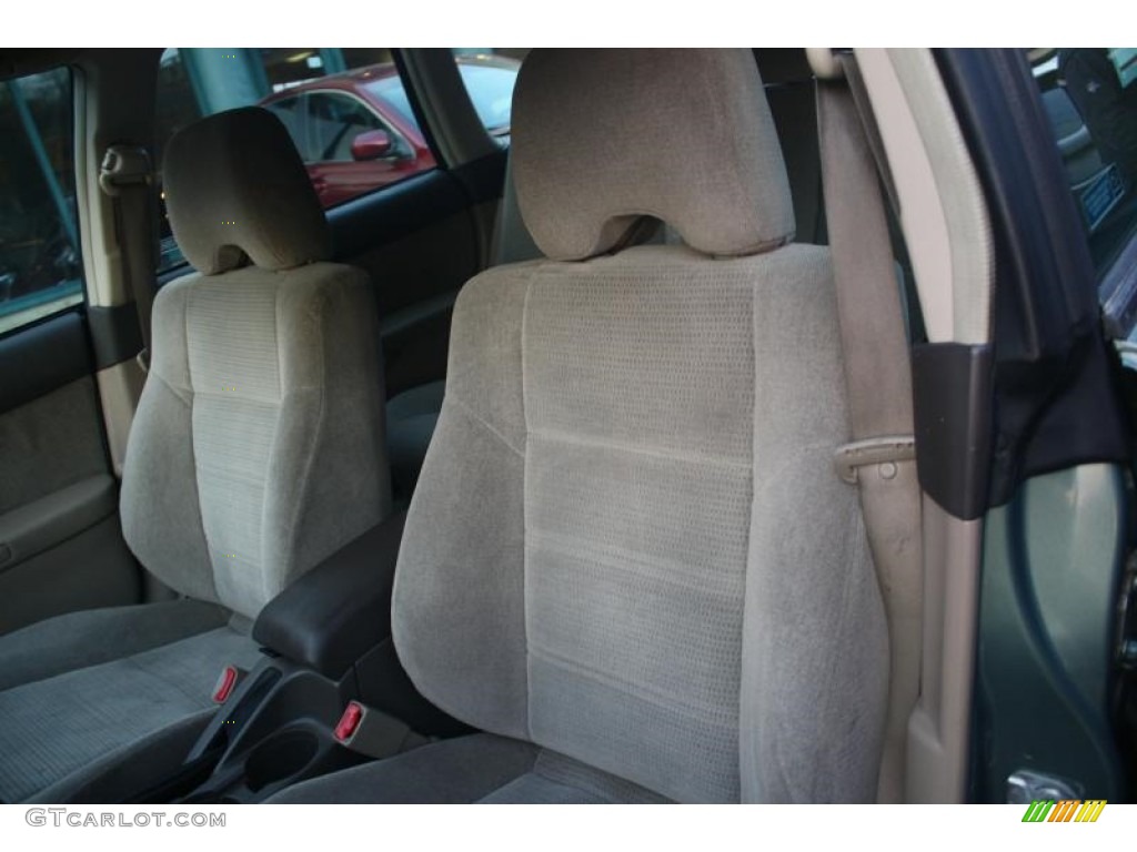 2004 Outback Wagon - Seamist Green Pearl / Beige photo #30