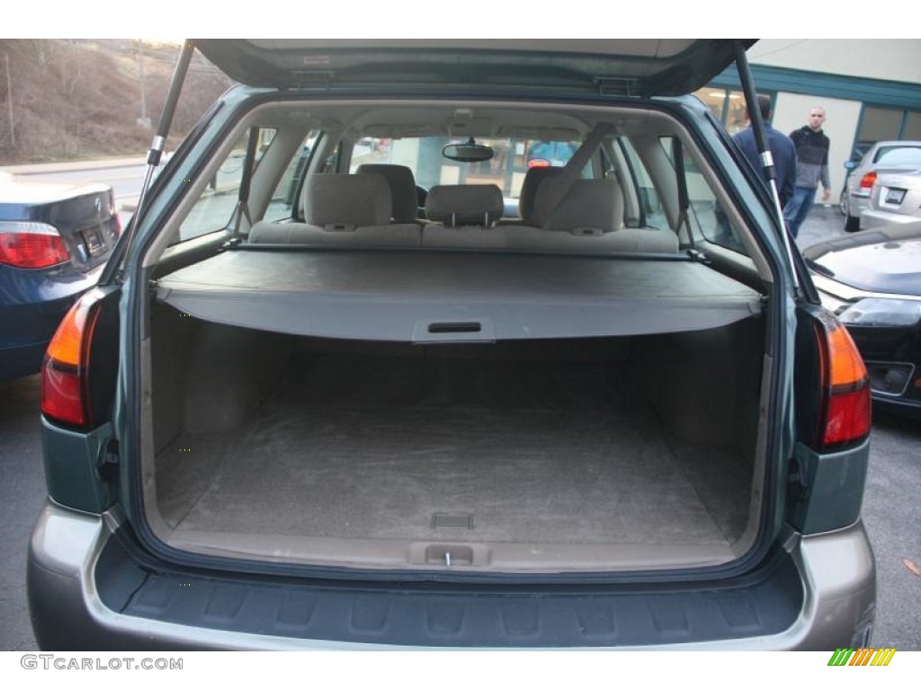 2004 Outback Wagon - Seamist Green Pearl / Beige photo #35