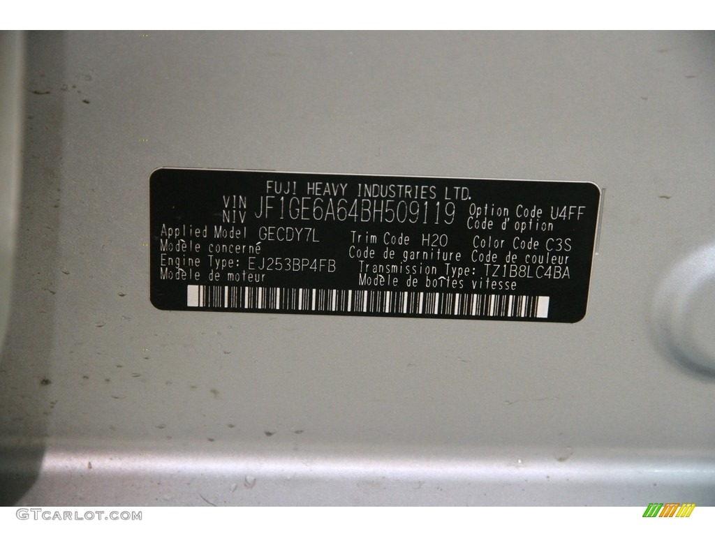 2011 Impreza 2.5i Sedan - Spark Silver Metallic / Carbon Black photo #15