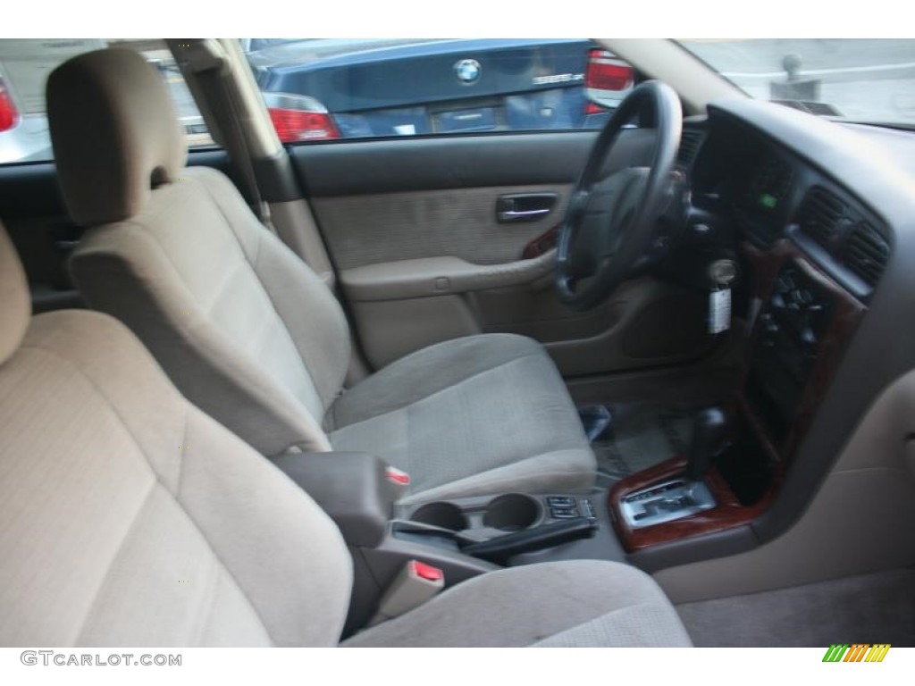 2004 Outback Wagon - Seamist Green Pearl / Beige photo #42