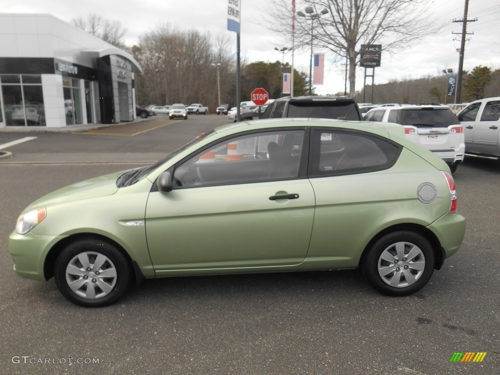 2009 Accent GS 3 Door - Apple Green / Gray photo #4