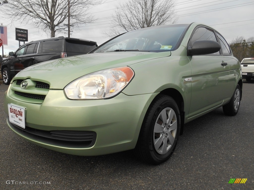 2009 Accent GS 3 Door - Apple Green / Gray photo #5