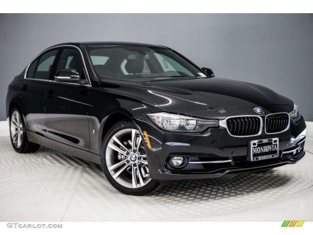 2017 3 Series 330e iPerfomance Sedan - Black Sapphire Metallic / Black photo #12