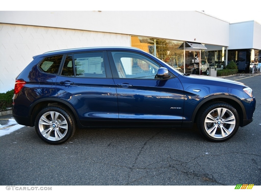 2016 X3 xDrive28i - Deep Sea Blue Metallic / Sand Beige photo #2