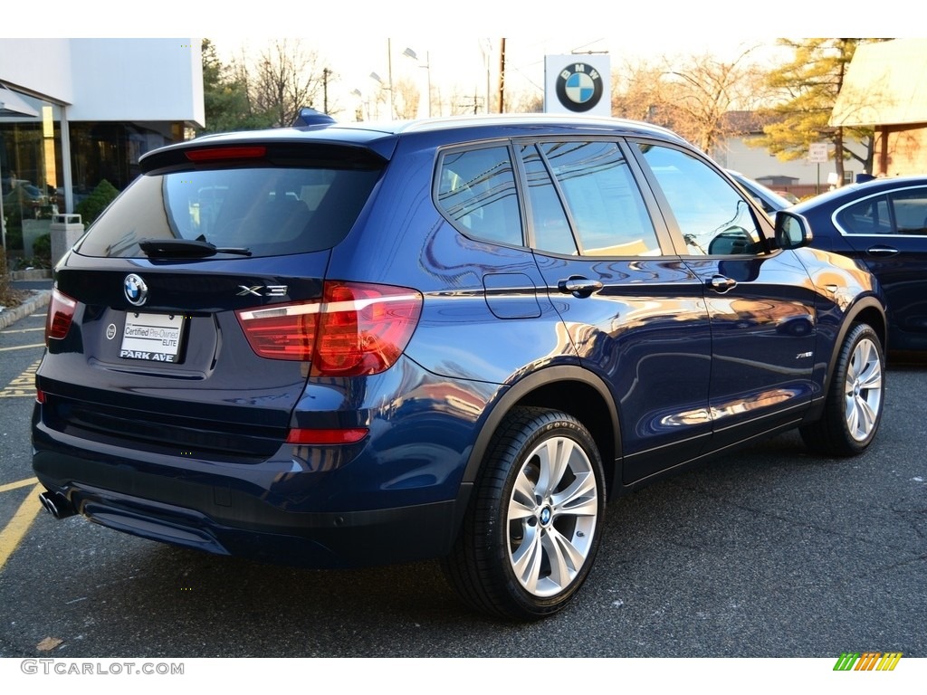 2016 X3 xDrive28i - Deep Sea Blue Metallic / Sand Beige photo #3