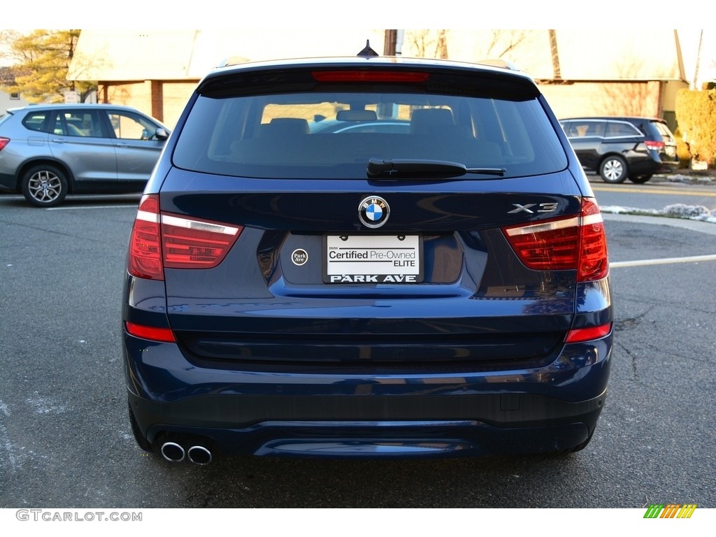 2016 X3 xDrive28i - Deep Sea Blue Metallic / Sand Beige photo #4