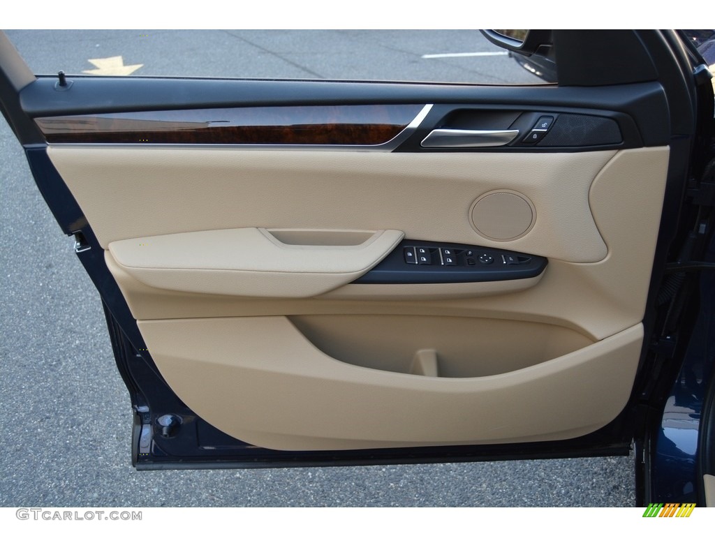 2016 X3 xDrive28i - Deep Sea Blue Metallic / Sand Beige photo #8