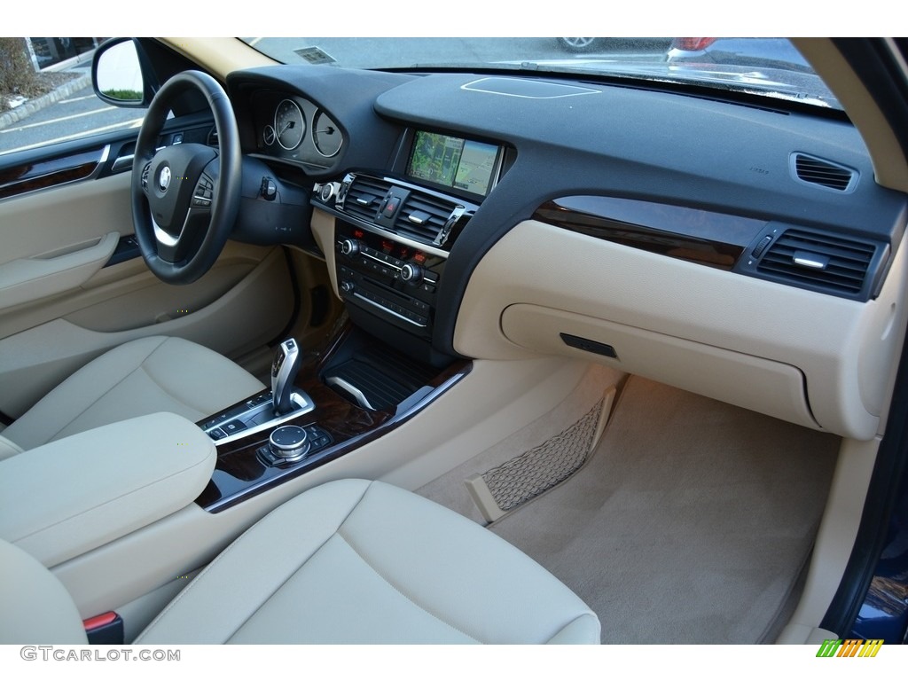 2016 X3 xDrive28i - Deep Sea Blue Metallic / Sand Beige photo #27