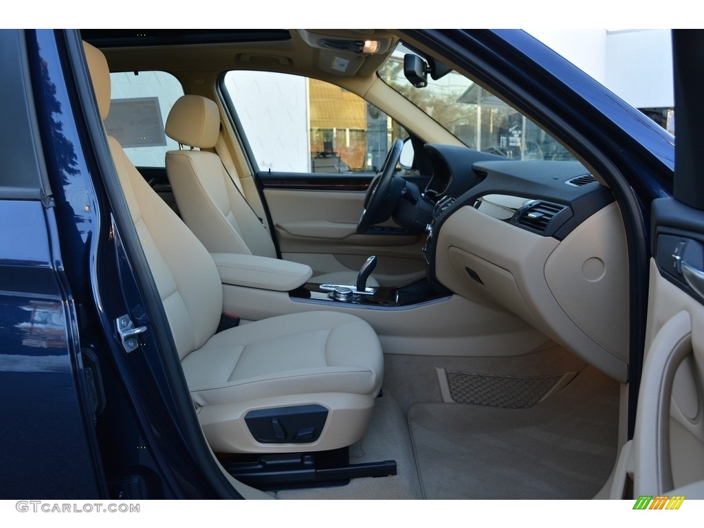 2016 X3 xDrive28i - Deep Sea Blue Metallic / Sand Beige photo #28