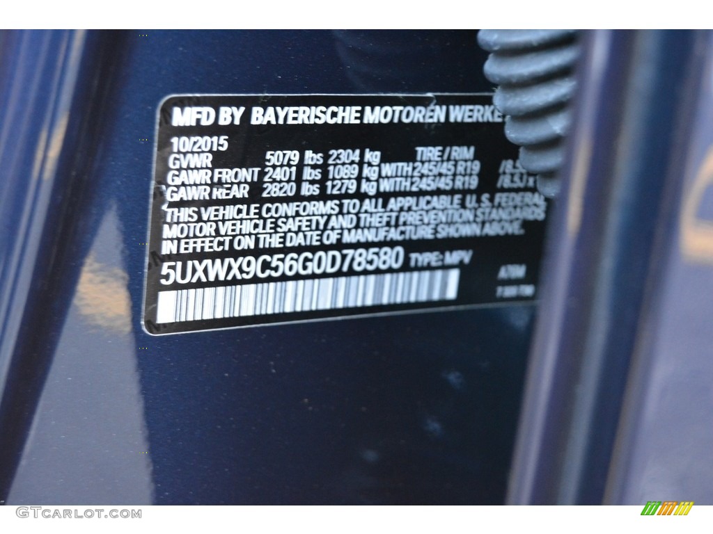 2016 X3 xDrive28i - Deep Sea Blue Metallic / Sand Beige photo #34