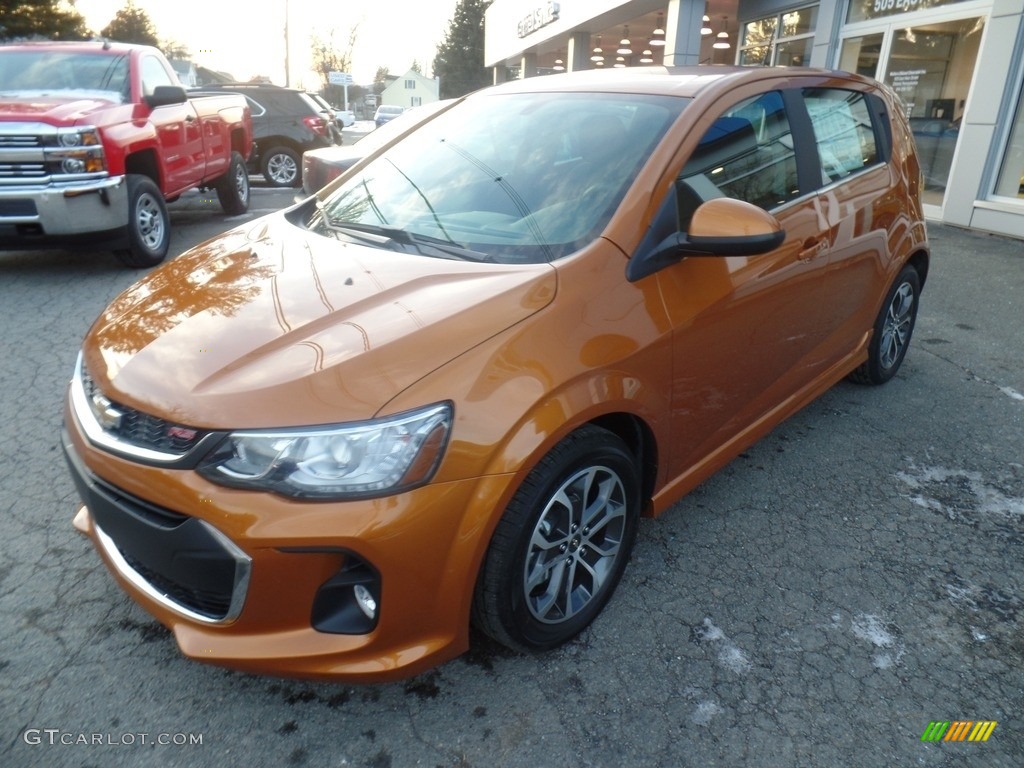 Orange Burst Metallic 2017 Chevrolet Sonic LT Hatchback Exterior Photo #117675381