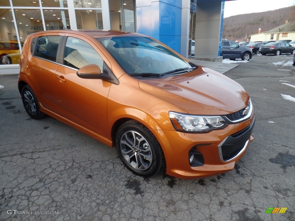 Orange Burst Metallic 2017 Chevrolet Sonic LT Hatchback Exterior Photo #117675417