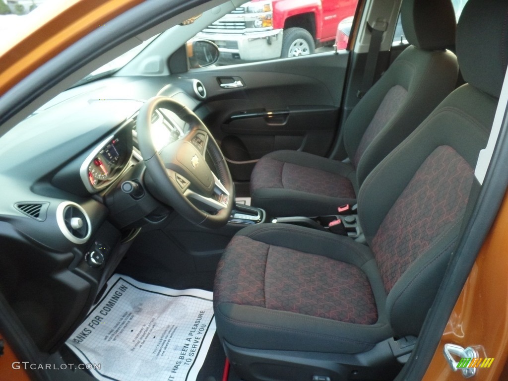 Jet Black Interior 2017 Chevrolet Sonic LT Hatchback Photo #117675633