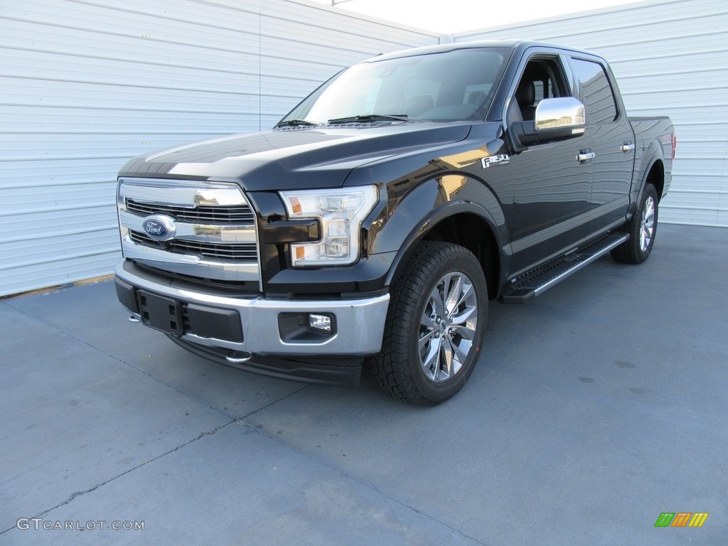 2017 F150 Lariat SuperCrew 4X4 - Shadow Black / Black photo #7