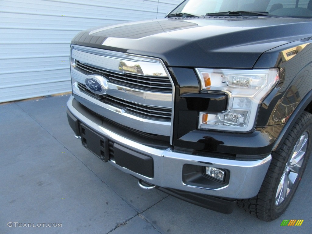 2017 F150 Lariat SuperCrew 4X4 - Shadow Black / Black photo #10
