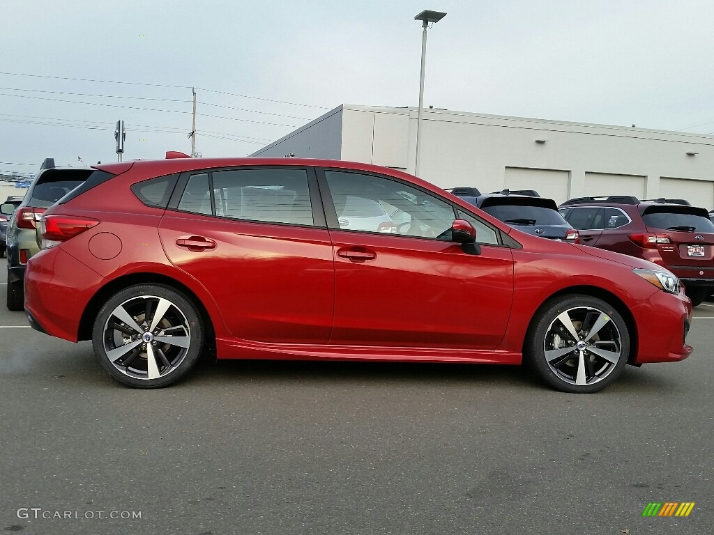 Lithium Red Pearl 2017 Subaru Impreza 2.0i Sport 5-Door Exterior Photo #117681012