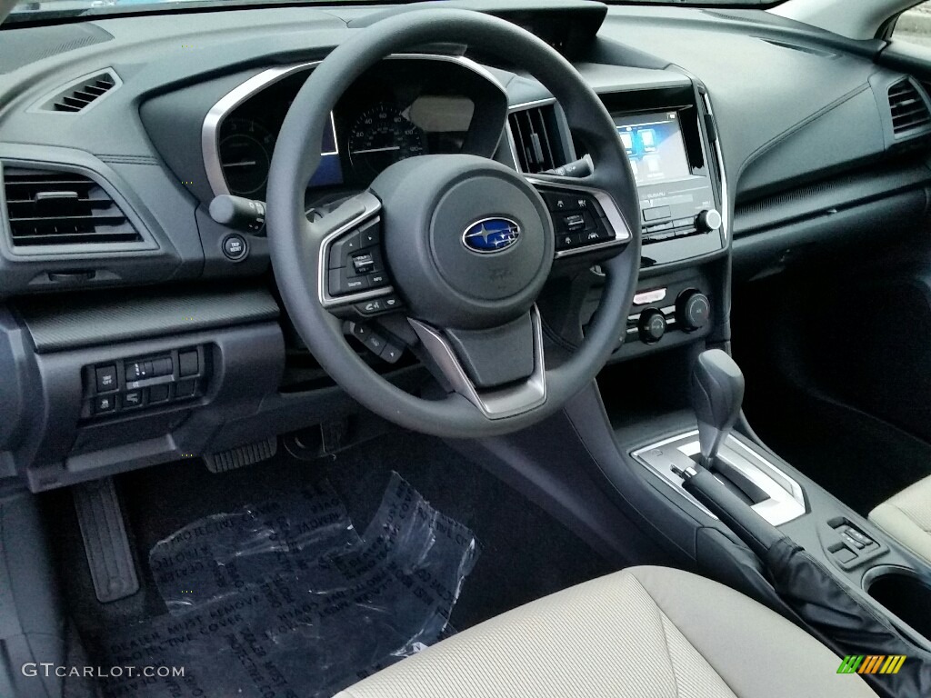 Black Interior 2017 Subaru Impreza 2.0i Premium 5-Door Photo #117681412