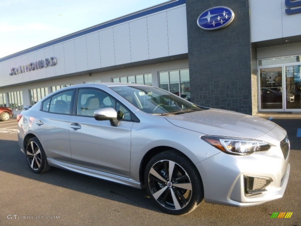 2017 Impreza 2.0i Sport 4-Door - Ice Silver Metallic / Black photo #1