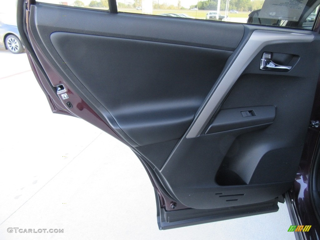 2017 Toyota RAV4 XLE Black Door Panel Photo #117682482