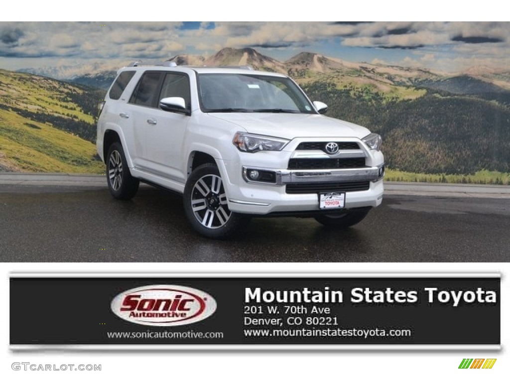 2016 4Runner Limited 4x4 - Blizzard White Pearl / Black photo #1