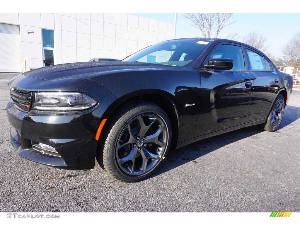 2017 Charger R/T - Pitch-Black / Black photo #1