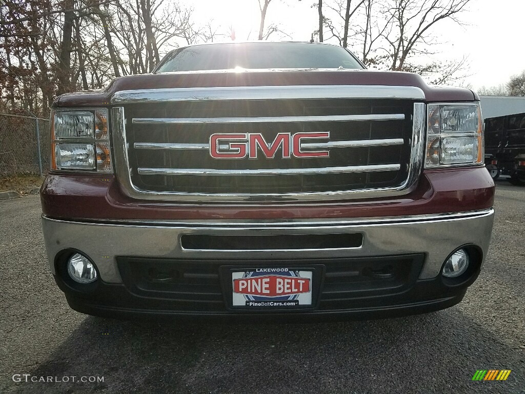 2013 Sierra 1500 SLE Crew Cab 4x4 - Fire Red / Ebony photo #2