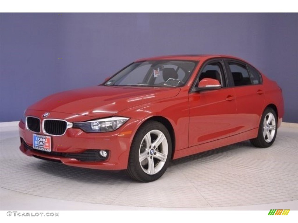 2015 3 Series 320i Sedan - Melbourne Red Metallic / Black photo #3