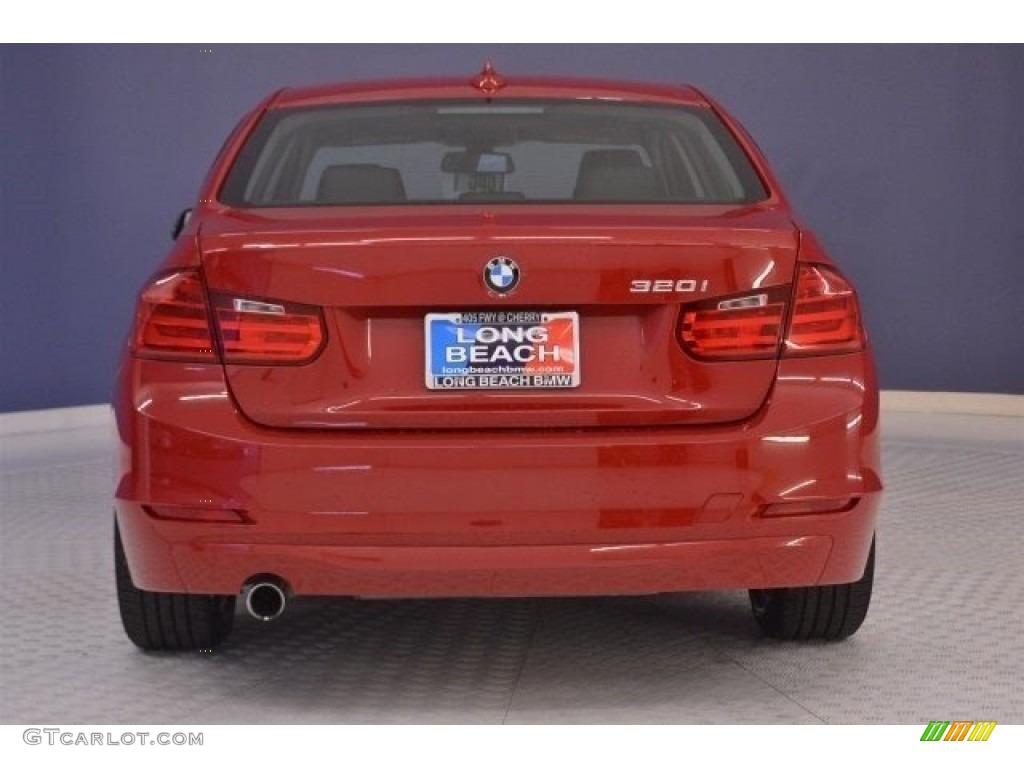 2015 3 Series 320i Sedan - Melbourne Red Metallic / Black photo #6