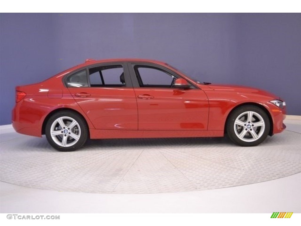 2015 3 Series 320i Sedan - Melbourne Red Metallic / Black photo #8