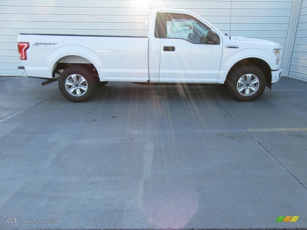 2017 F150 XL Regular Cab - Oxford White / Earth Gray photo #3