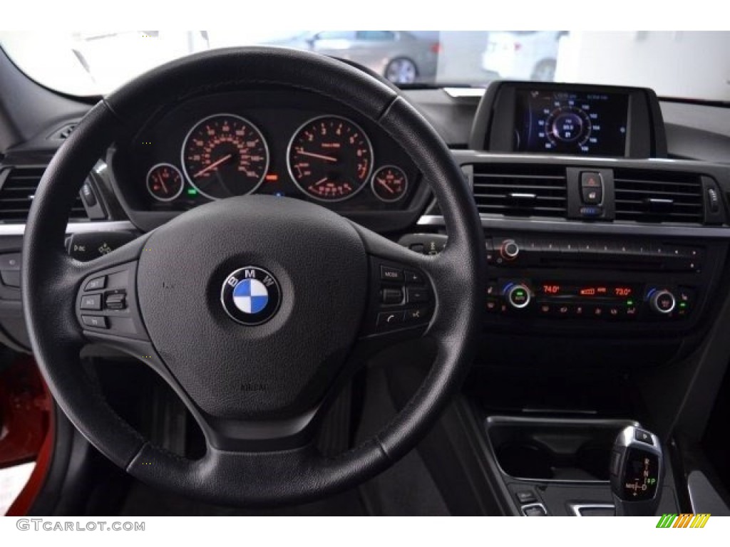 2015 3 Series 320i Sedan - Melbourne Red Metallic / Black photo #29